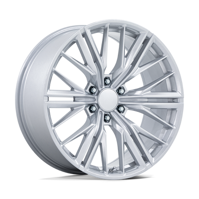 PR227 - 24in, Cast Aluminum, Gloss Silver, 24X10, 6X5.5, 24mm, 194933374373, SAE J2530 JWL VIA, 194933374373
