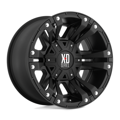 Monster II - 20in, Cast Aluminum, Matte Black, 20X9, 8X180, 18mm, 885463087818, SAE J2530 JWL-T VIA, 885463087818