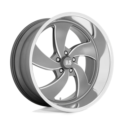 Desperado - 22in, Cast Aluminum, Anthracite Milled Diam-Cut Lip, 22X8.5, 5X5.0, 1mm, 194933119905, SAEJ2530, 194933119905