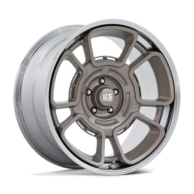 Flagstaff - 22in, Fusion Forged, Pewter W/ Chrome Lip, 22X9, 5X5.0, 0mm, 194933426331, SAEJ2530, 194933426331