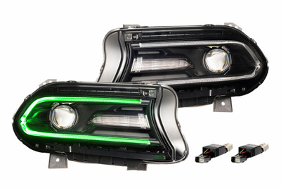 Headlight - XRGB LED: 15-23 Dodge Charger (Set) - 840203310090