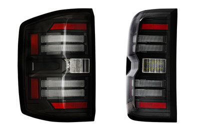 Tail Light - XB LED : Chevrolet Silverado (14-19 / Smoked Lens / Set) - 840203386170