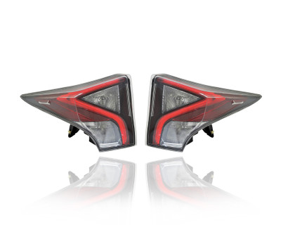 Tail Light Assembly For TO2801200; TO2800200 16-16 Toyota Prius - Pair Left and Right Set, Outer On Quarter Panel, NSF