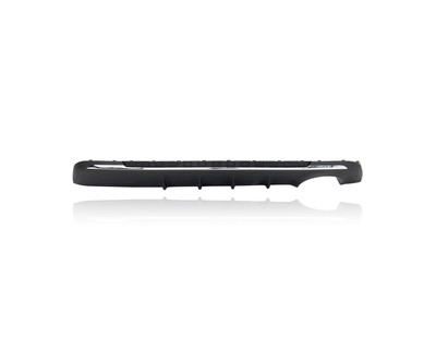 Valance Panel - Compatible/Replacement for '19-20 Kia Optima S/EX/SX - Rear Bumper Lower Cover Dark Gray Chrome Single-Exhaust-Hole, 86690D5500, CAPA