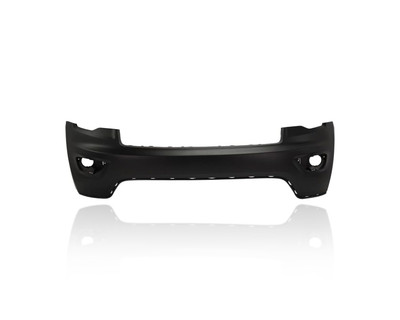 Bumper Cover - Compatible/Replacement for '16-22 Jeep Grand Cherokee/WK Laredo/Upland/Altitude/Limited/Overland/Trailhawk - Front Primed Without Sensor/Washer Hole, 6EB83TZZAA, CAPA