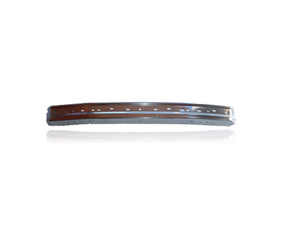 Bumper - Compatible/Replacement for '81-85 Ford Escort/Mercury Lynx - Front Chrome Aluminum With Hole, E2FZ17757M