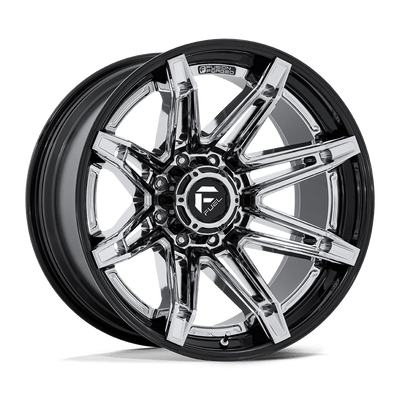 Brawl - 22in, Fusion Forged, Chrome W/ Gloss Black Lip, 22X10, 6X135, -18mm, 194933325719,, 194933325719