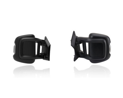 Door Mirror Compatible/Replacement for '14-24 RAM Promaster Extended - Power, Heated With Signal, Without Blindspot/Camera, Textured, Pair, Left Driver + Right Passenger Set, 7SV32JXWAA, 7JR87JXWAA