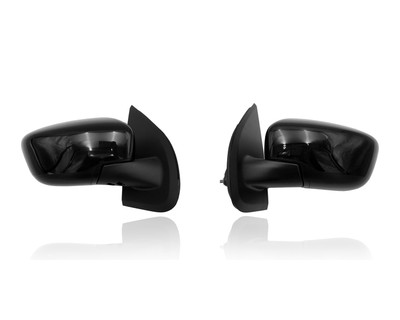 Door Mirror Compatible/Replacement for '22-25 Nissan Frontier - Power, Heated, With Blindspot/Cover, Without Camera, Unpainted, Pair, Left Driver + Right Passenger Set, 963019BU2A, 963029BU2A