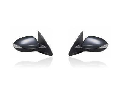 Door Mirror Compatible/Replacement for '12-13 Mazda Mazda3 I/Touring - Power, Non-Heated With Signal/Blindspot, Unpainted, Pair, Left Driver + Right Passenger Set, BGW56912ZF, BGW56918ZF