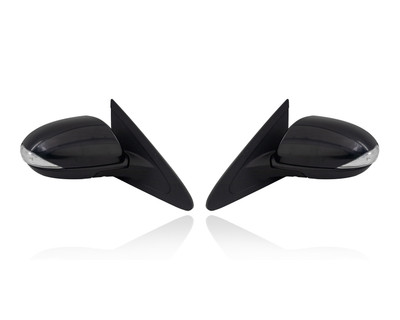 Door Mirror Compatible/Replacement for '12-13 Mazda Mazda3 I/S/Grand Touring - Power, Heated With Signal/Blindspot, Unpainted, Pair, Left Driver + Right Passenger Set, BHB26912ZF, BHB26918ZF