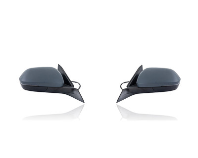 Door Mirror Replacement for 21-23 Volkswagen Atlas - Power, Heated With Memory/Blindspot/Signal/Cover, Manual-Fold Unpainted, Pair, Left Driver + Right Passenger Set, 3CN857508AK9B9, 3CN857507AK9B9