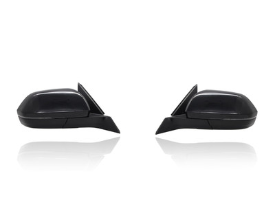 Door Mirror Replacement for 18-23 Volkswagen Atlas Power Heated With Blindspot/Signal/Cover Without Memory Manual-Folding Unpainted Pair Left Driver + Right Passenger Set 3CN857508AM9B9 3CN857507AM9B9