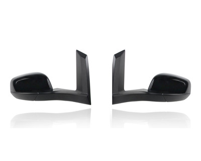 Door Mirror Compatible/Replacement for '14-18 Ford Transit Connect Wagon - Heated, Power-Folding Without Blindspot, Cover Unpainted, Pair, Left Driver + Right Passenger Set, DT1Z17682F, DT1Z17683F