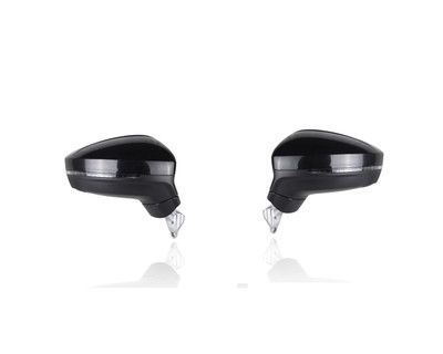 Door Mirror Replacement for 20-24 Volkswagen Tiguan S/SE/R-Line/SEL - With Blindspot/Memory Without Camera - Power-Folding Unpainted Pair Left Driver + Right Passenger Set 5NN857508P9B9 5NN857507T9B9