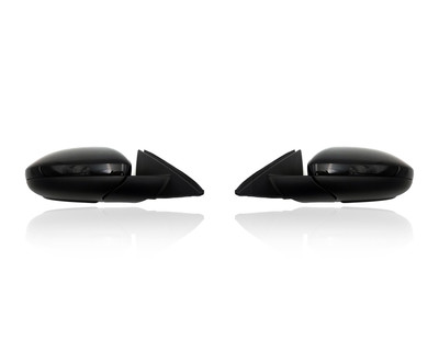 Door Mirror Replacement for 19-24 Volkswagen Jetta/GLI S/SEL/Premium - Heated With Signal/Blindspot, Without Memory, Unpainted, Pair, Left Driver + Right Passenger Set, 17A857508AL9B9, 17A857507AL9B9