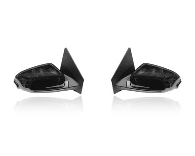 Door Mirror Replacement for 18-21 Hyundai Kona/Electric SEL/Limited/Ultimate - Power, Heated With Signal/Blindspot, Unpainted, Pair, Left Driver + Right Passenger Set, 87620J9130MZH, 87610J9130MZH