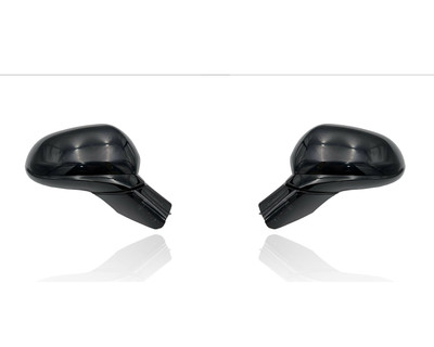 Door Mirror Compatible/Replacement for '19-20 Hyundai Santa Fe SEL/Plus - Power, Heated Without Signal/Camera, Unpainted, Pair, Left Driver + Right Passenger Set, 87620S2050, 87610S2050