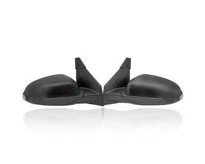 Door Mirror Compatible/Replacement for '22-23 Hyundai Kona Essential - Power, Heated With Signal, Manual-Folding Black, Pair, Left Driver + Right Passenger Set, 87620J9670MZH, 87610J9690MZH