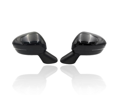 Door Mirror Compatible/Replacement for '22-23 Mitsubishi Outlander - Heated With Cover, Without Camera, Unpainted, Pair, Left Driver + Right Passenger Set, 7632F014, 7632F013
