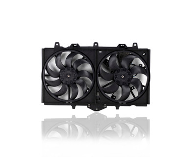 Dual Radiator and Condenser Fan Assembly For 214814GA0A 14-14 Infiniti Q50, 15-15 Q50 Sport, 14-18 Q50 Hybrid 3.5/3.7L - With Fan Control Module Dual Radiator and Condenser Fan Assembly For 214814GA0A 14-14 Infiniti Q50, 15-15 Q50 Sport, 14-18 Q50 Hybrid 3.5/3.7L - With Fan Control Module