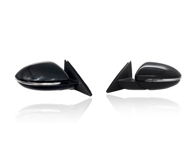 Door Mirror Replacement for 19-24 Volkswagen Jetta/GLI SEL Premium/Autobahn - Heated With Signal/Memory/Blindspot, Unpainted, Pair, Left Driver + Right Passenger Set, 17A857508AP9B9, 17A857507AP9B9