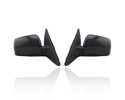 Door Mirror Compatible/Replacement for '12-13 Kia Soul Base - Power, Non-Heated Without Signal, Unpainted, Pair, Left Driver + Right Passenger Set, 876202K341, 876102K331