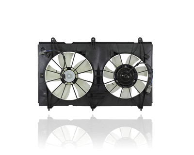 Dual Radiator and Condenser Fan Assembly For HO3115121 03-07 Honda Accord Sedan/Coupe L4 - USA-Build Only, Denso-Design