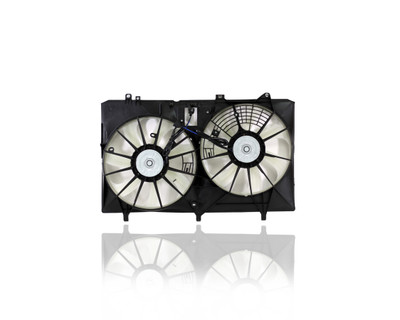 Dual Radiator and Condenser Fan Assembly For TO3115167 11-13 Toyota Sienna 2.7L, 10-15 Lexus RX 350 3.5L Without Tow Package