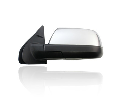 Door Mirror Compatible/Replacement for '14-17 Toyota Tundra Limited/Platinum/1794 - Power, Heated With Signal, Without Blindspot, Chrome, Left Hand - Driver, 879400C470