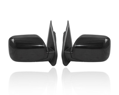 Door Mirror Compatible/Replacement for '09-15 Honda Pilot EX/SE/EXL/2WD - Power, Non-Heated Without Signal/Memory, Unpainted, Pair, Left Driver + Right Passenger Set, 76258SZAA01ZA, 76208SZAA01ZA