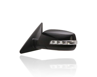 Door Mirror Compatible/Replacement for '11-13 Kia Sorento EX/SX - Heated With Signal/Memory, Without Blindspot, Power-Folding Unpainted, Left Hand - Driver, 876101U060