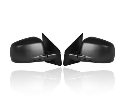 Door Mirror Compatible/Replacement for '09-15 Dodge Journey SE - Power, Heated, Texture Black, Pair, Left Driver + Right Passenger Set, 5076884AF, 5076885AF