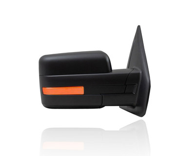 Door Mirror Compatible/Replacement for '09-10 Ford F-150 - Power With Signal/Memory, Without Puddle, Non-Extendable, Manual-Folding Unpainted, Right Hand - Passenger, 9L3Z17682DBPTM