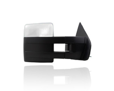 Door Mirror Compatible/Replacement for '09-12 Ford F-150 - Power With Signal/Puddle/Memory - Extendable Chrome, Right Hand - Passenger, 9L3Z17682EC