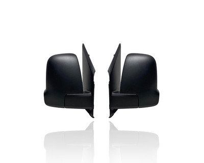 Door Mirror Replacement for 19-23 Mercedes-Benz Sprinter 1500/2500/3500 - Power, Heated Without Camera, Power-Folding Textured, Pair, Left Driver + Right Passenger Set, 9108111600, 9108111700