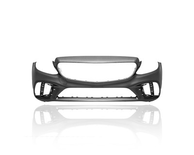 Bumper Cover -  Compatible/Replacement for '19-23 Mercedes-Benz C300 AMG - Front Primed Without Sensor/Camera Hole, 20588022059999