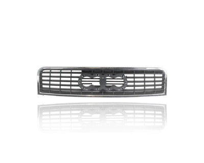 Grille -  Compatible/Replacement for '02-05 Audi A4/Avant Sedan/Wagon - Upper Chrome Frame Black Insert, 8E0853651G5PV