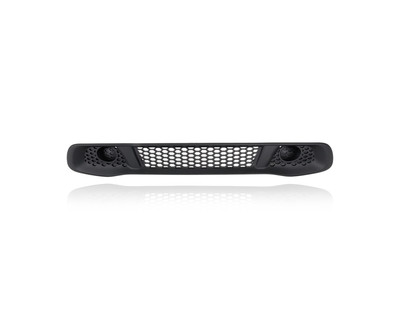 Grille -  Compatible/Replacement for '13-15 Smart Fortwo - Front Lower Black Without Fog Lamp Hole, 4518880423