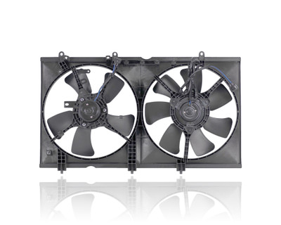 Dual Radiator and Condenser Fan Assembly For MI3115119 03-07 Mitsubishi Lancer 2.0L Dual Shroud