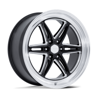 Groove 6 Drag - 20in, Flow Formed Aluminum, Gloss Black Milled W/ DC Lip, 20X9.5, 6X5.5, 25mm, 194933447138, SAEJ2530, 194933447138