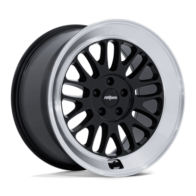SCP - 18in, Flow Formed Aluminum, Gloss Black W/ Diamond Cut Lip, 18X9.5, 5X4.5, 38mm, 194933451517, SAEJ2530, 194933451517