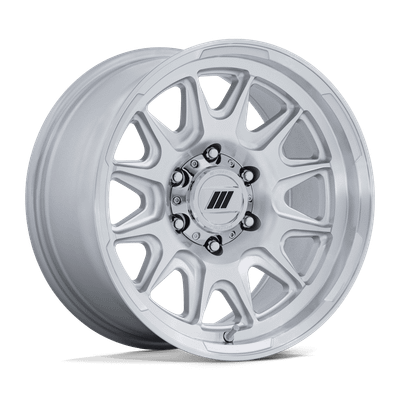 Pulse - 17in, Cast Aluminum, Gloss Silver W/ Machined Face, 17X8.5, 6X5.5, 0mm, 194933463329, SAE J2530 JWL VIA, 194933463329