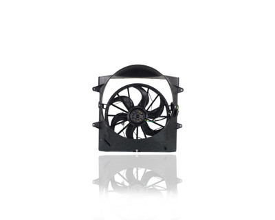 Dual Radiator and Condenser Fan Assembly For 52079528AB 02-07 Jeep Liberty 3.7L - With Heavy-Duty Electric & 2-Pin Connector