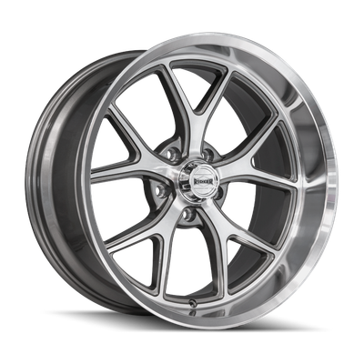 661 - 20in, Gloss Grey With Diamond Cut Face And Lip, 20X10, 5x127, 0mm, 729419192327, 729419192327