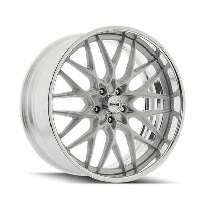 681 - 22in, Brushed With Polished Lip, 22X10.5, 5x120.65, 10mm, 729419192358, 729419192358