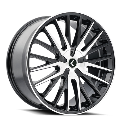 Double Down - 22in, Gloss Black Machined, 22X8.5, 5x110/5x115, 38mm, 729419172817, 729419172817