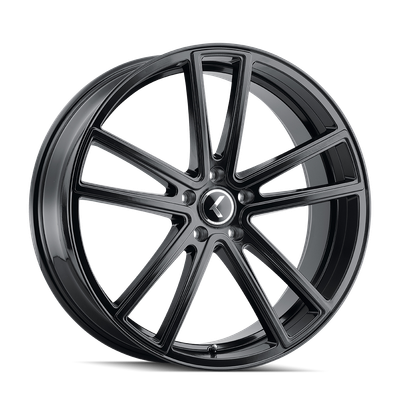 Lusso - 22in, Gloss Black, 22X8.5, 5x114.3, 38mm, 729419153656, 729419153656