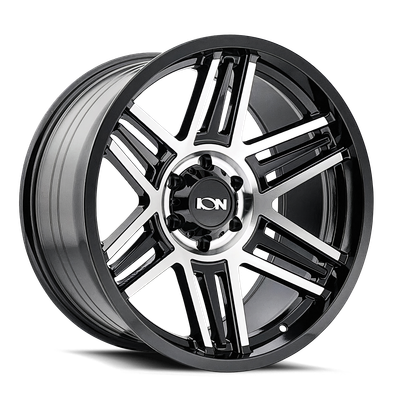 147 - 17in, Gloss Black Machined, 17X9, 5x127, 0mm, 729419173319, 729419173319