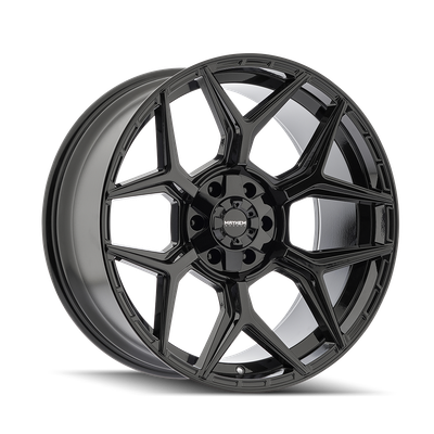 Vanquish - 20in, Gloss Black, 20X9, 5x127/5x139.7, 0mm, 729419188078, 729419188078